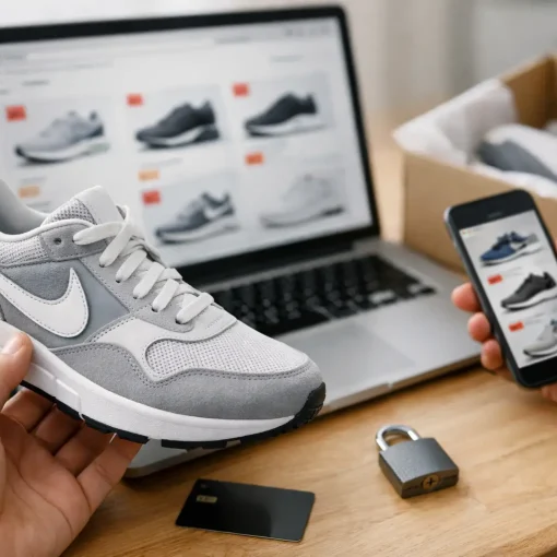Buying discount branded sneakers online safely